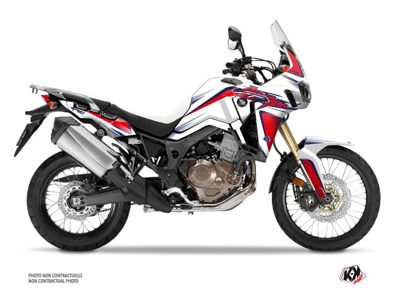 kit graphique moto honda crf 1000 l africa twin fighter rouge-bleu