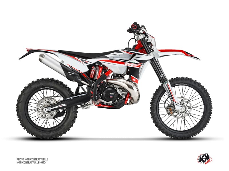 dirt bike beta rr 480 4t firenze white-red-black graphic kit