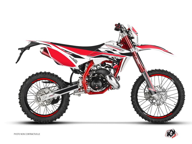kit graphique 50cc firenze beta rr 50 enduro blanc rouge noir | Beta | Kutvek