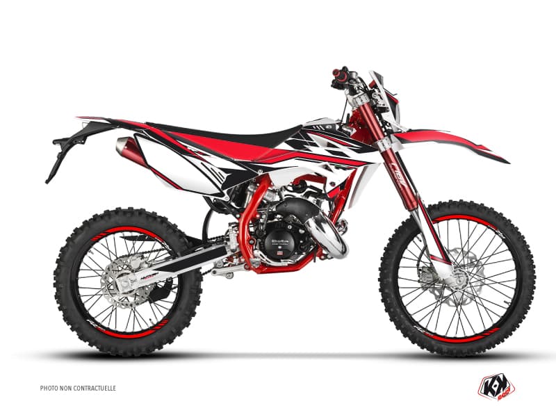 kit graphique 50cc firenze beta rr 50 enduro noir rouge blanc | Beta | Kutvek