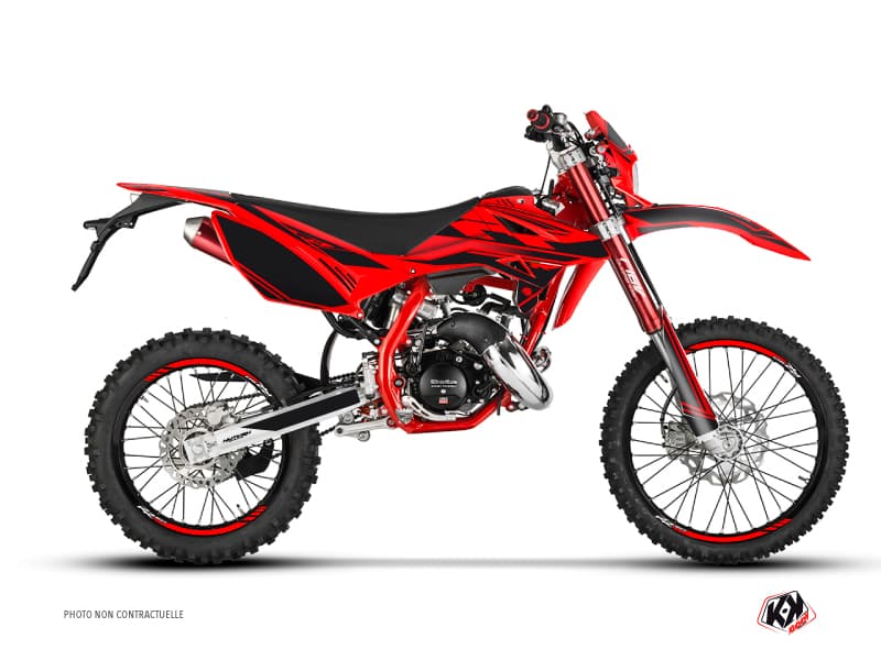 kit graphique 50cc firenze beta rr 50 enduro rouge noir | Beta | Kutvek