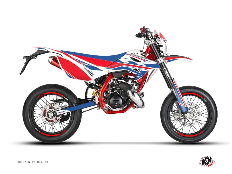 kit graphique 50cc firenze beta rr 50 motard blanc rouge bleu | Beta | Kutvek