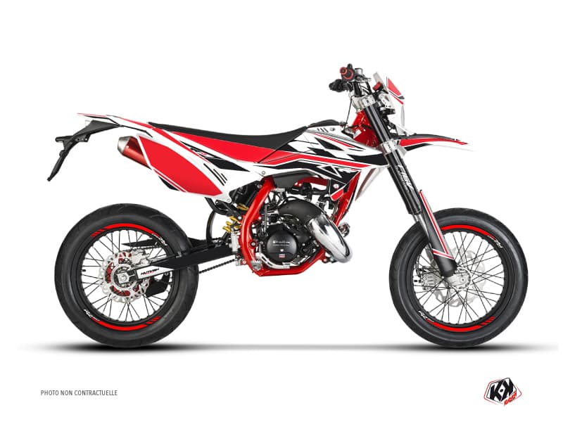kit graphique 50cc firenze beta rr 50 motard blanc rouge noir | Beta | Kutvek