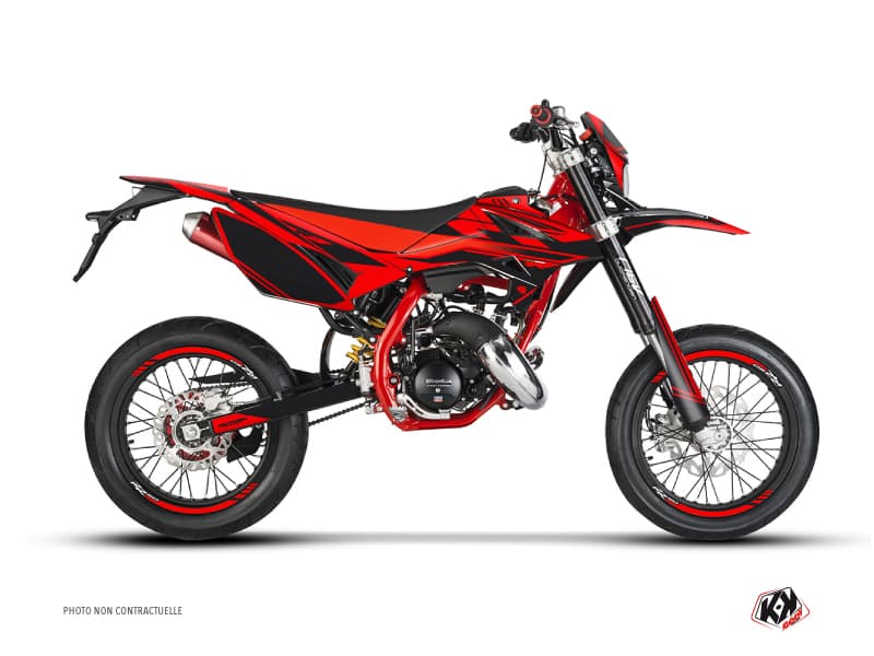 kit graphique 50cc firenze beta rr 50 motard rouge noir | Beta | Kutvek