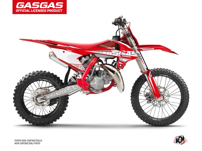 deko-set moto-cross flash gasgas mc 85 rot