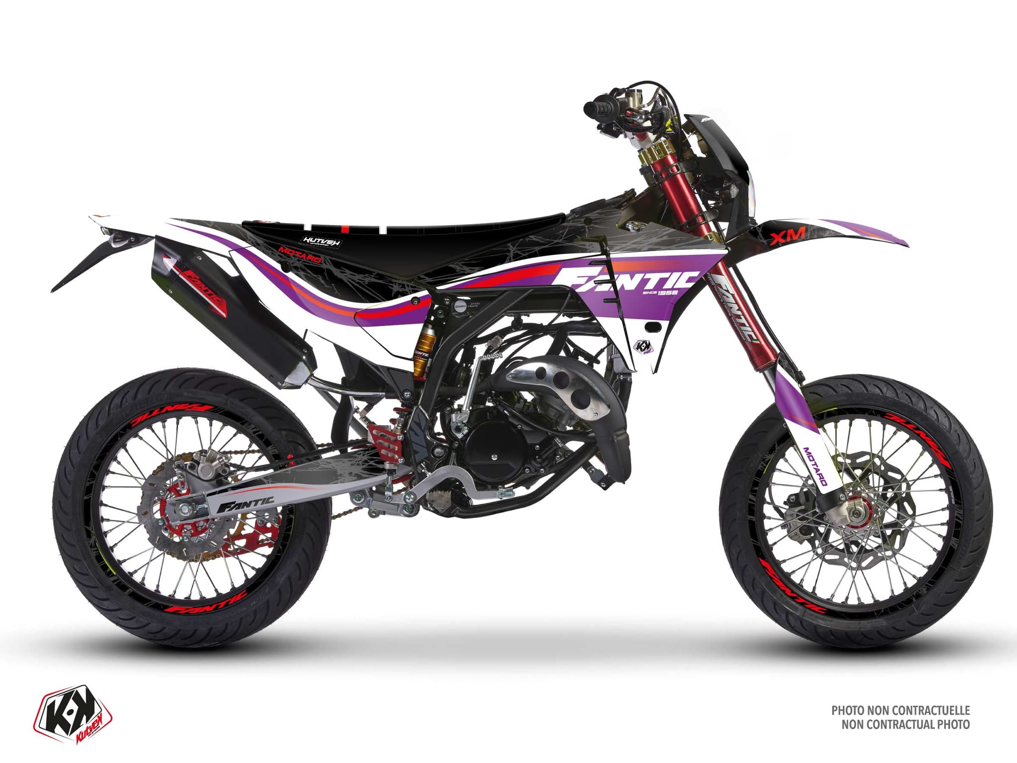 deko-set 50 ccm fantic xm 50 flex schwarz