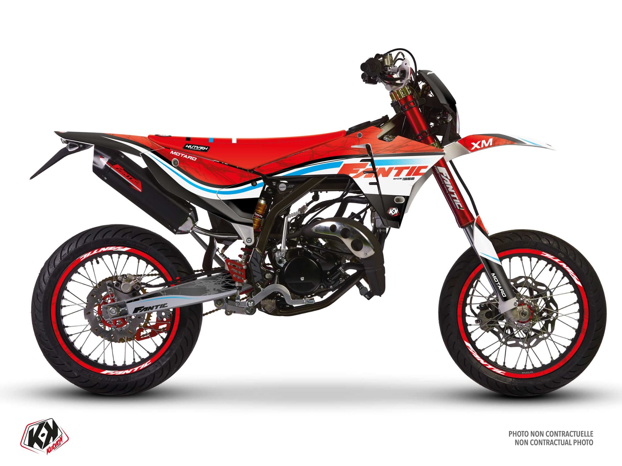 deko-set 50 ccm fantic xm 50 flex rot