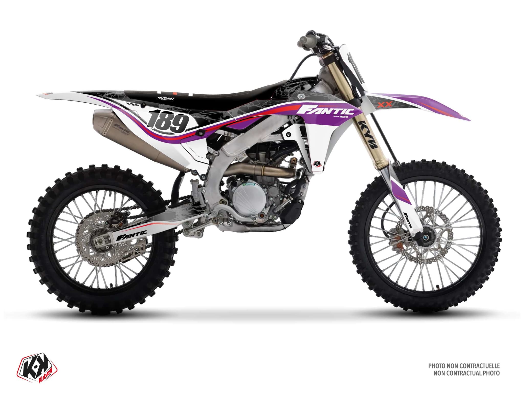 kit graphique motocross fantic xx 450 f flex noir