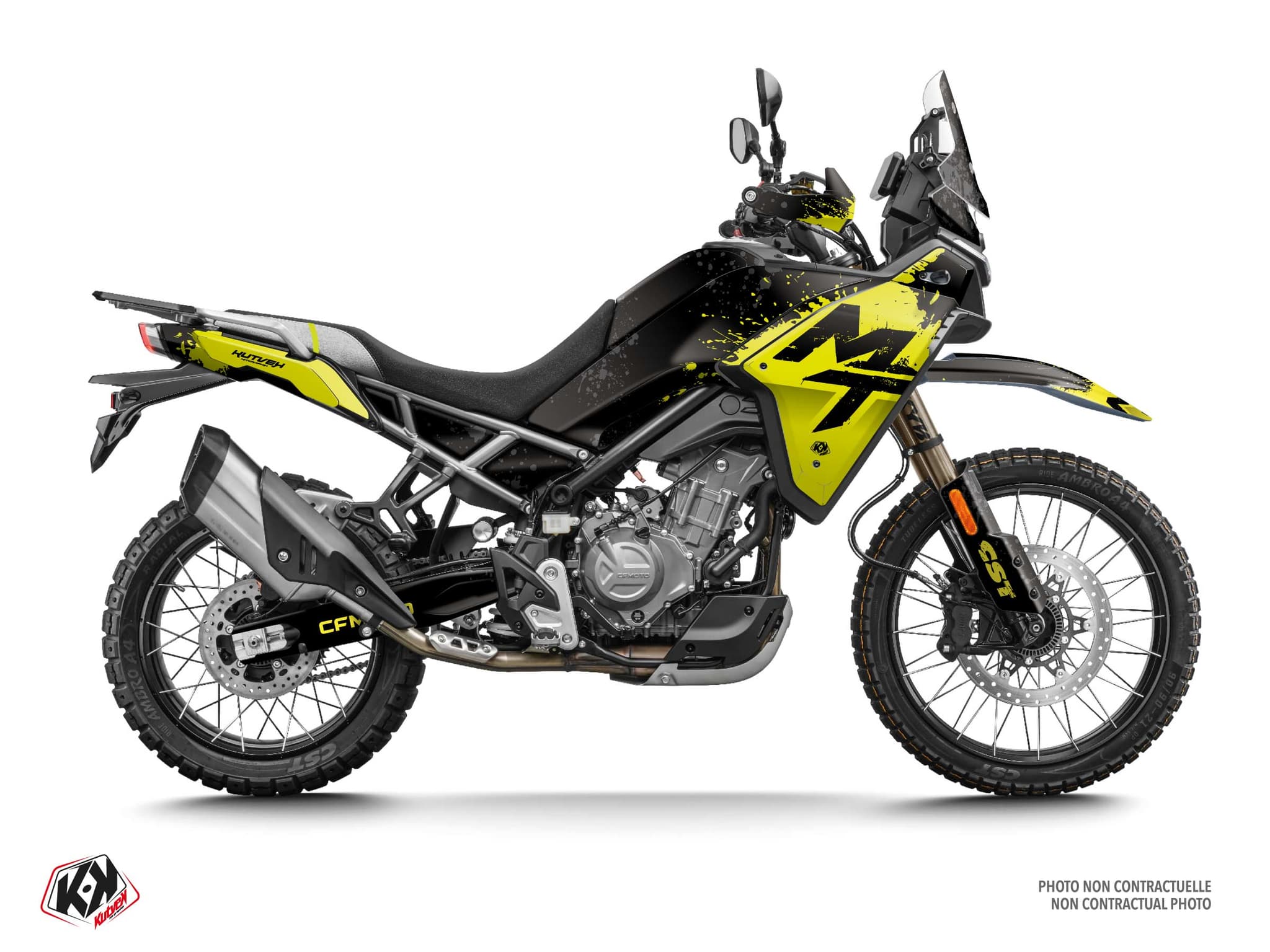 Street Bike CF MOTO MT 450 FLICK Black graphic kit