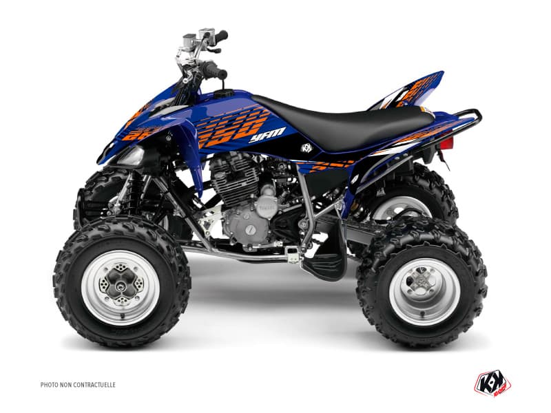 kit graphique quad yamaha raptor 250 flow orange