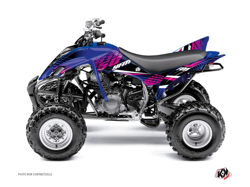 Kit graphique Quad Flow Yamaha 350 Raptor Rose