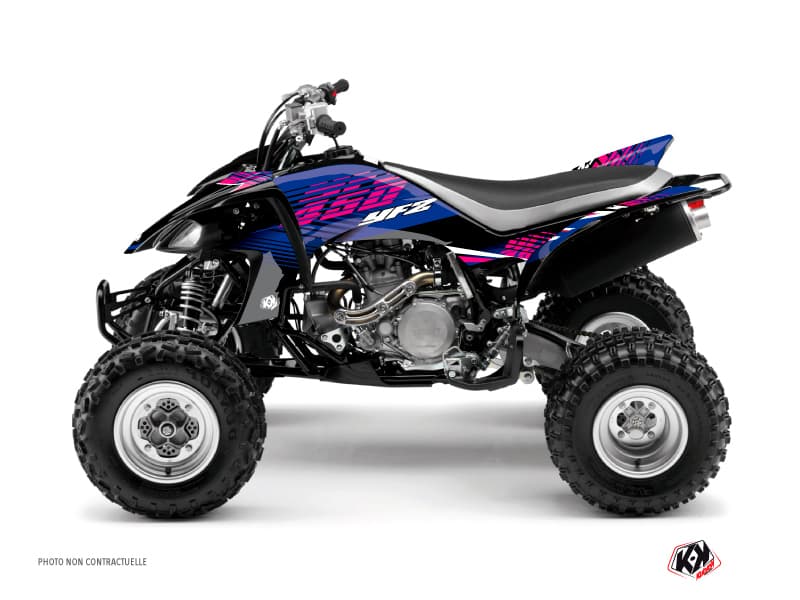 kit graphique quad yamaha yfz 450 flow rose | Yamaha | Kutvek