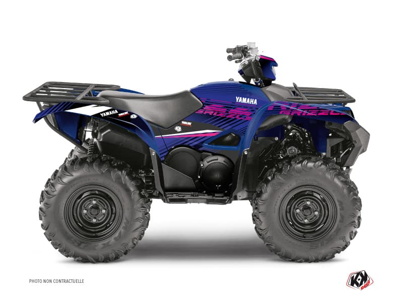 atv yamaha grizzly 708 flow pink graphic kit