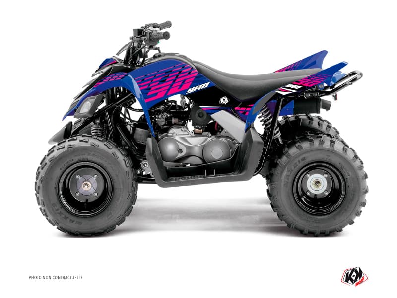 Kit graphique Quad Flow Yamaha 90 Raptor Rose