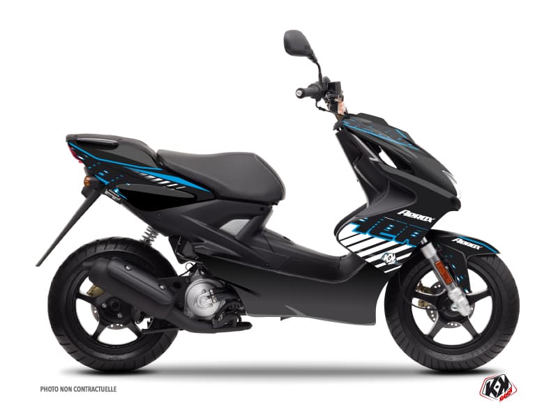 kit graphique scouter yamaha aerox flow bleu