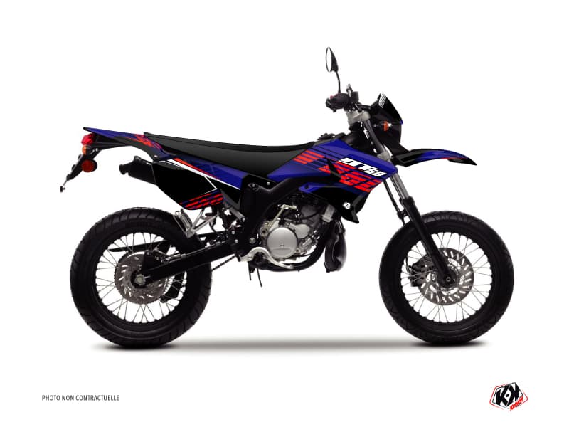 kit graphique 50cc flow yamaha dt 50 rouge