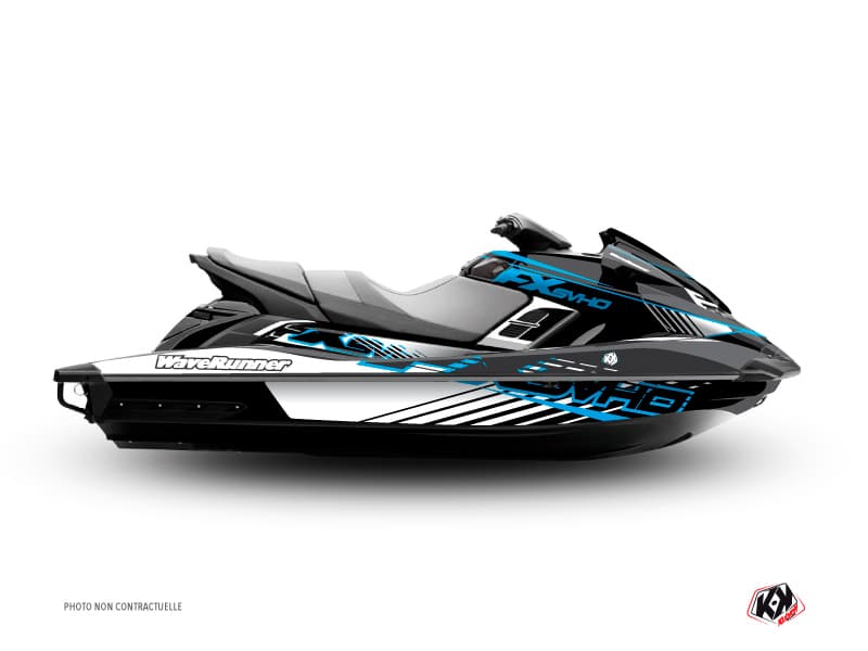 deko-set jet-ski flow yamaha fx blau