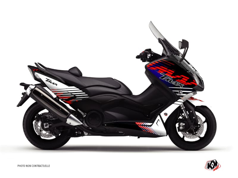 Kit graphique Maxiscooter Flow Yamaha TMAX 500 Rouge | Yamaha | Kutvek