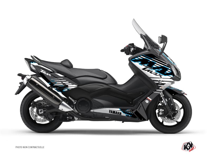 kit graphique maxiscooter flow yamaha tmax 530 bleu