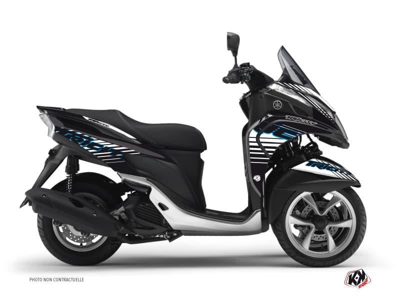 kit decorativo maxiscooter flow yamaha tricity blu