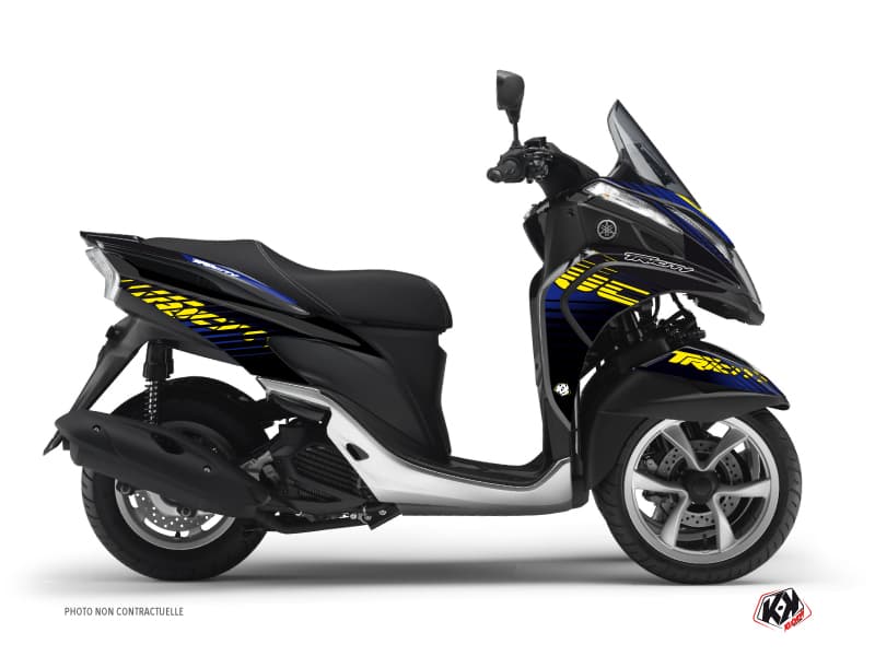 kit decorativo maxiscooter flow yamaha tricity giallo