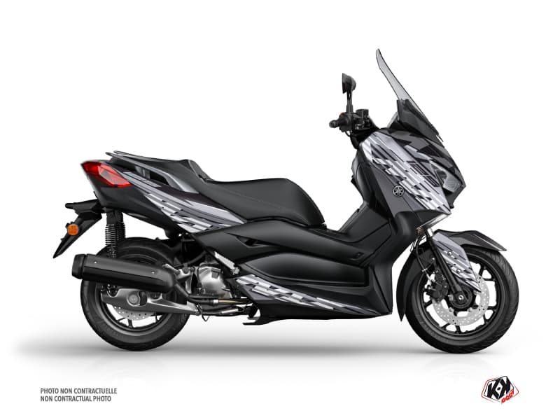 kit graphique maxi-scooter yamaha xmax 125 flow gris