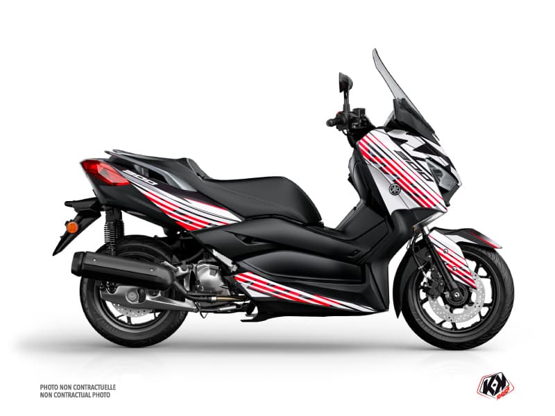 Kit graphique Maxiscooter Flow Yamaha XMAX 300 Rouge