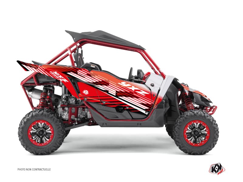 kit graphique ssv yamaha yxz 1000 r flow rouge | Yamaha | Kutvek