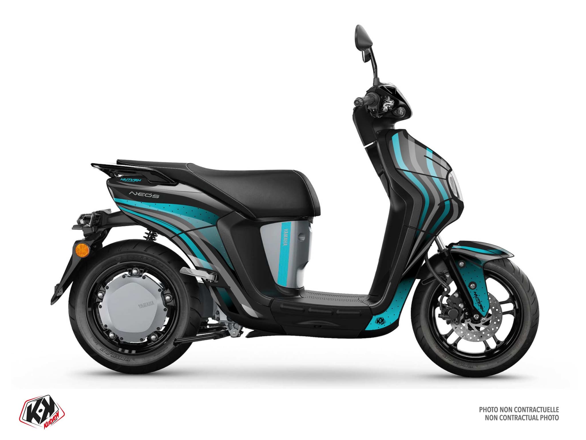 Kit graphique Scooter YAMAHA NEOS ELECTRIQUE FLUID Noir