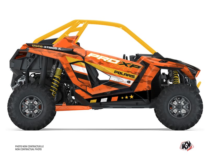 Kit graphique SSV Force Polaris RZR PRO XP Orange