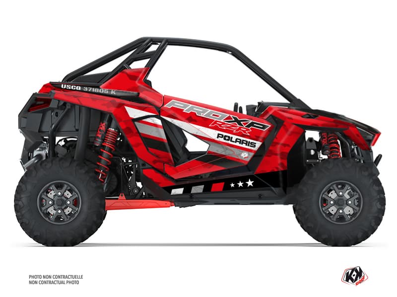 Kit graphique SSV Force Polaris RZR PRO XP Rouge