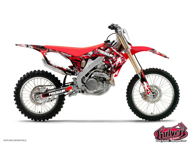 Honda 125 CR Dirt Bike Freegun Graphic Kit | Honda | Kutvek