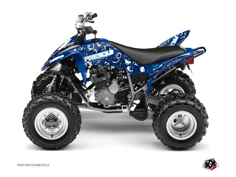 kit graphique quad yamaha raptor 250 freegun eyed bleu