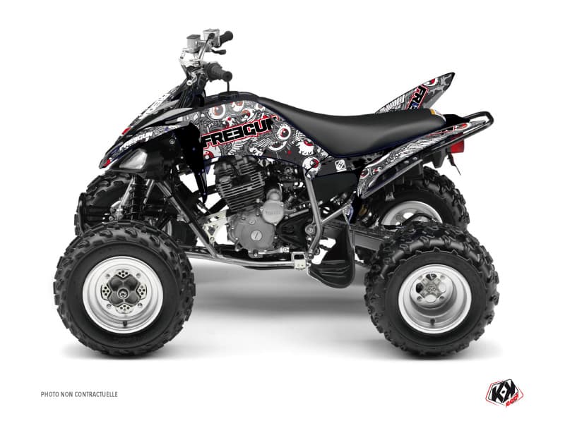 Kit graphique Quad Freegun Eyed Yamaha 250 Raptor Rouge