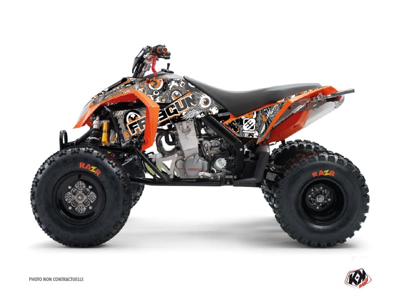 kit graphique quad ktm sx 450 freegun eyed gris-orange