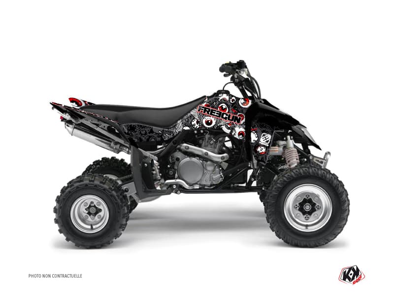 kit graphique quad suzuki ltr 450 freegun eyed gris-rouge