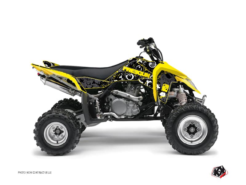 kit graphique quad suzuki ltr 450 freegun eyed jaune