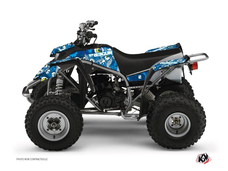 deko-set quad freegun eyed yamaha blaster blau