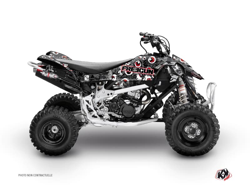 Kit graphique Quad Freegun Eyed Can Am DS 450 Gris Rouge