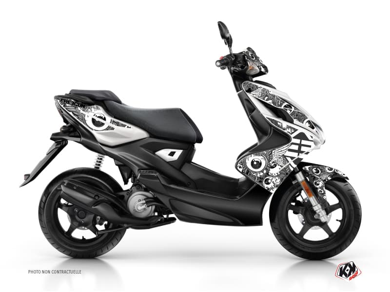 kit graphique scooter freegun eyed mbk nitro gris