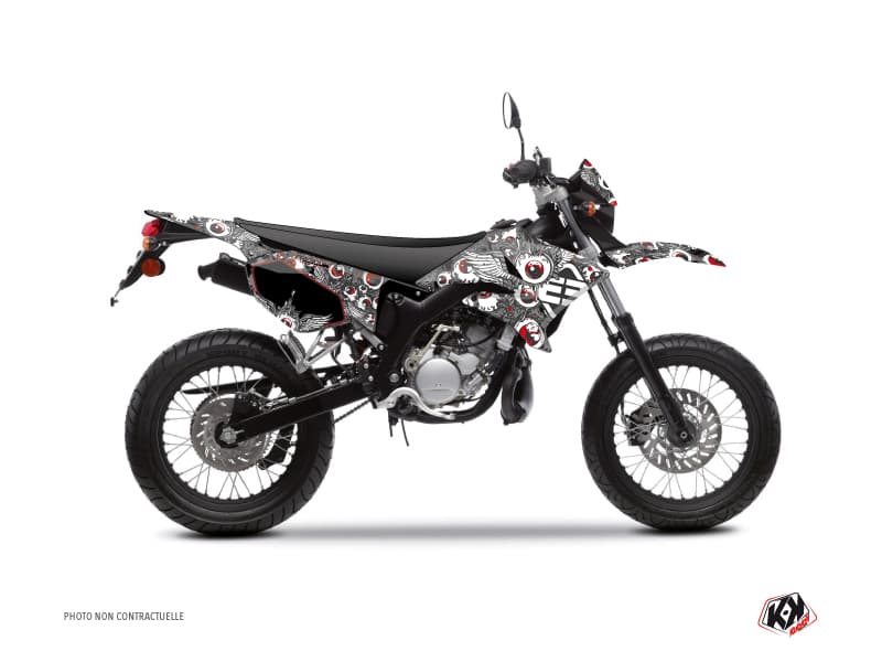 deko-set 50 ccm mbk xlimit freegun eyed grau-rot