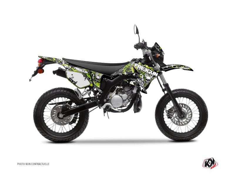 kit graphique 50cc freegun firehead yamaha dt 50 vert | Yamaha | Kutvek