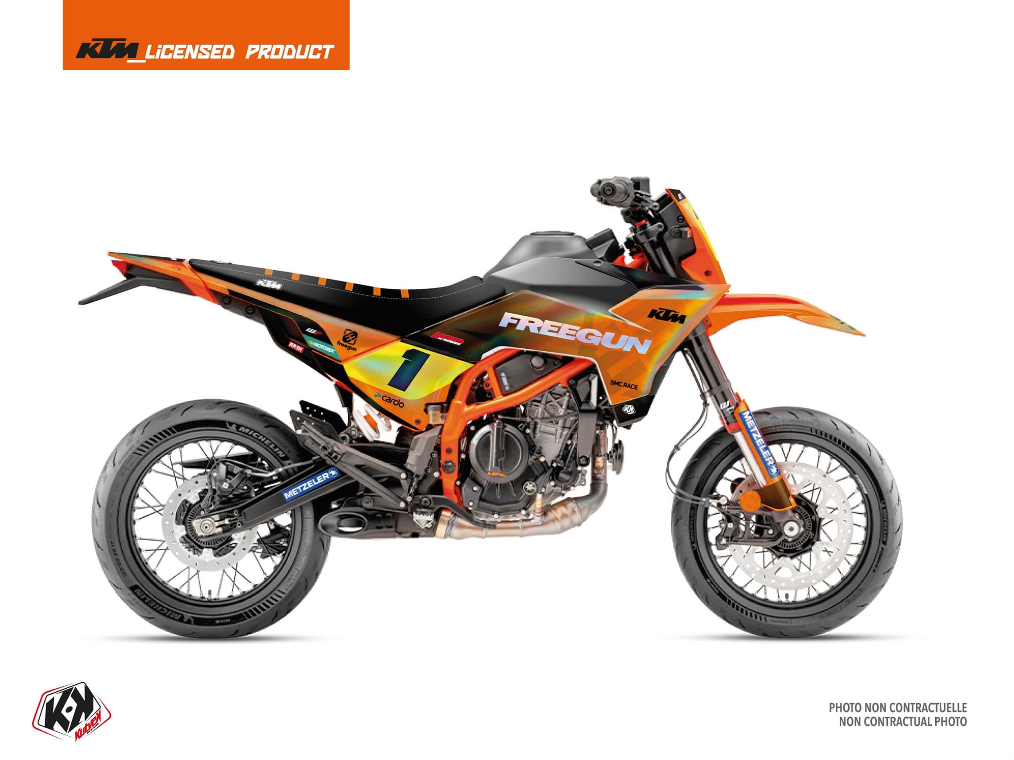 KTM SMC 390 R Freegun K26 Orange Holographic Graphic Kit