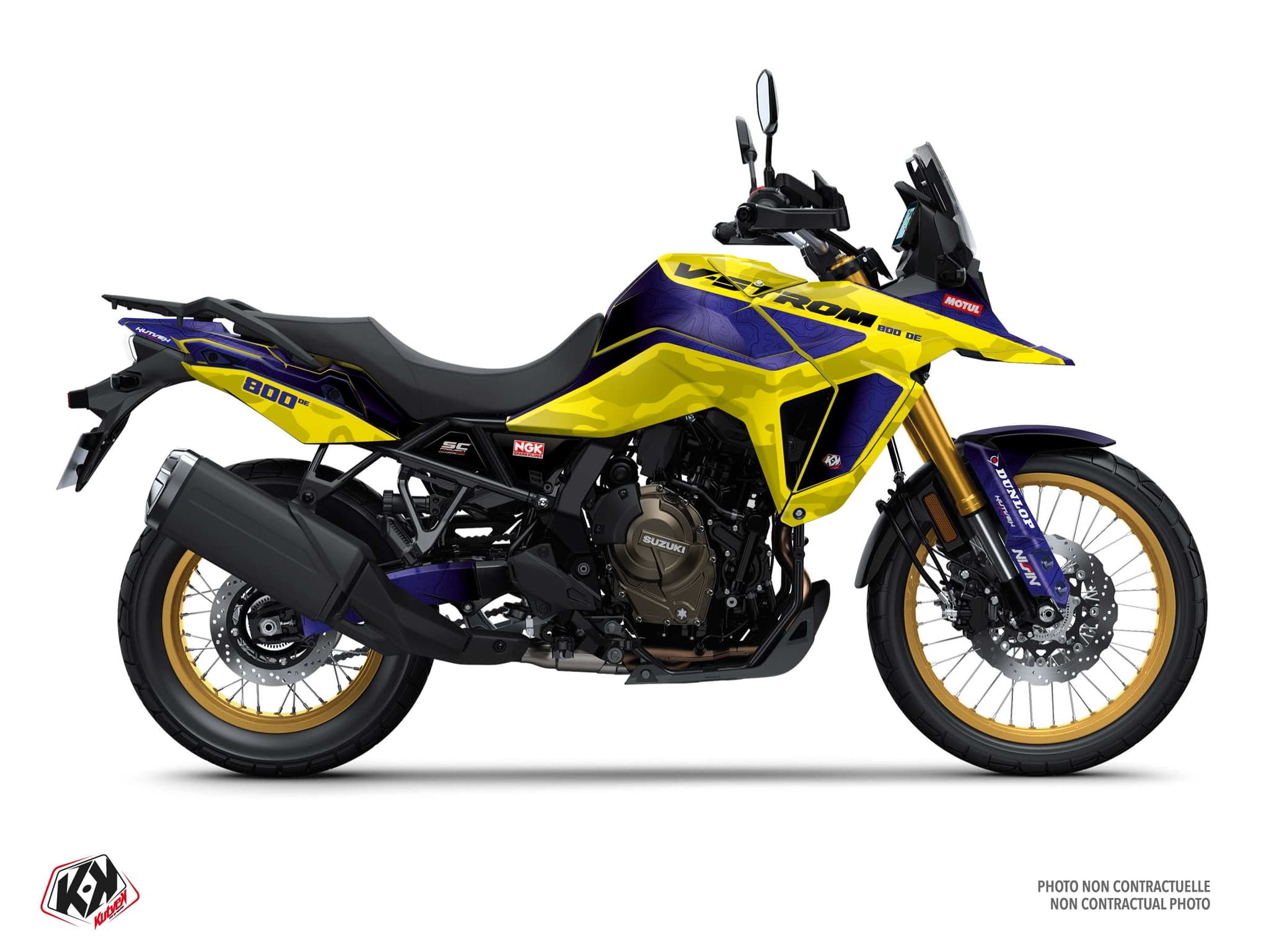 deko-set motorrad suzuki v-strom 800 de frontier gelb | Suzuki | Kutvek