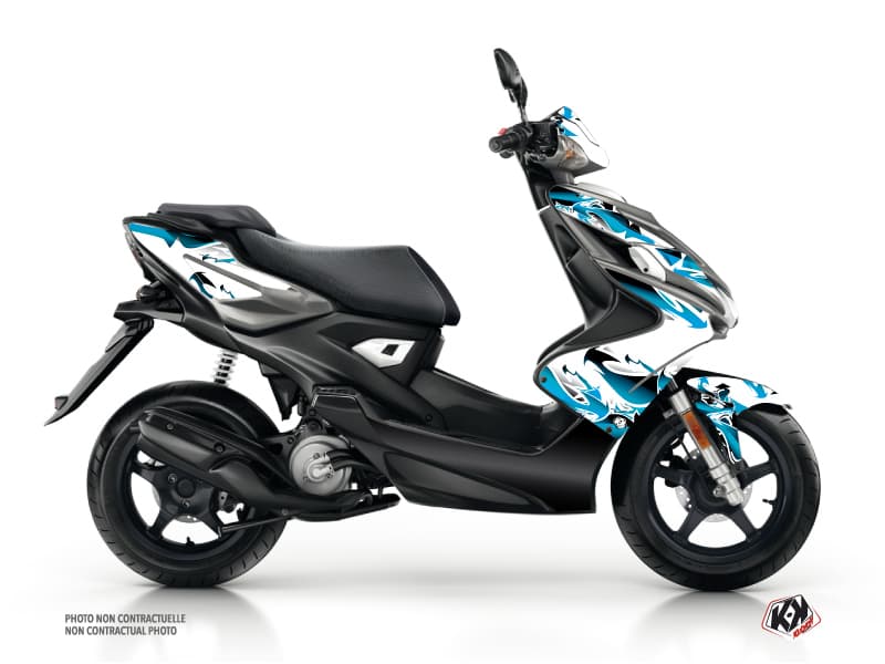 kit graphique scouter yamaha aerox fun bleu