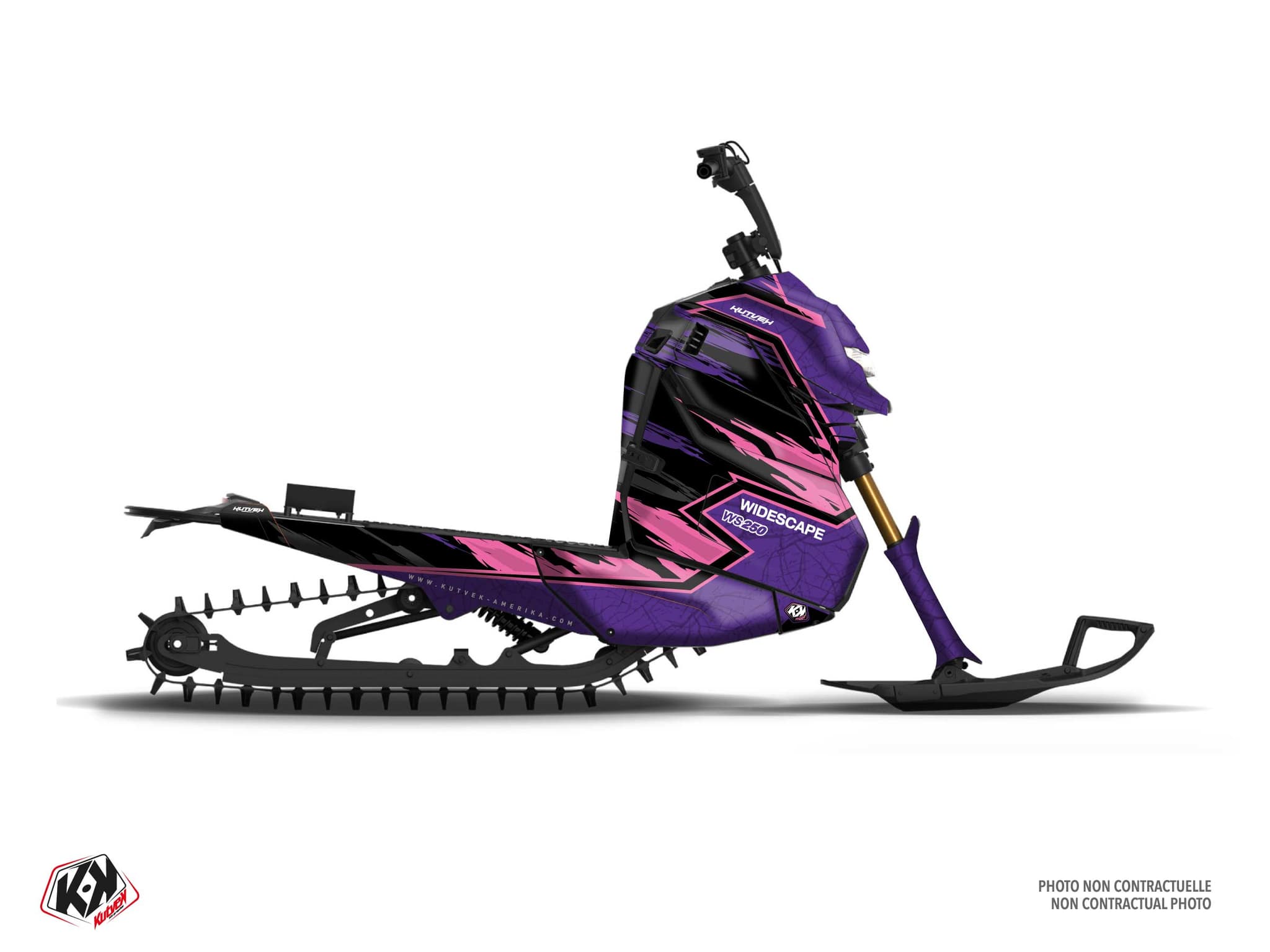 Snowmobile Widescape WS 250 Future Purple Graphic Kit