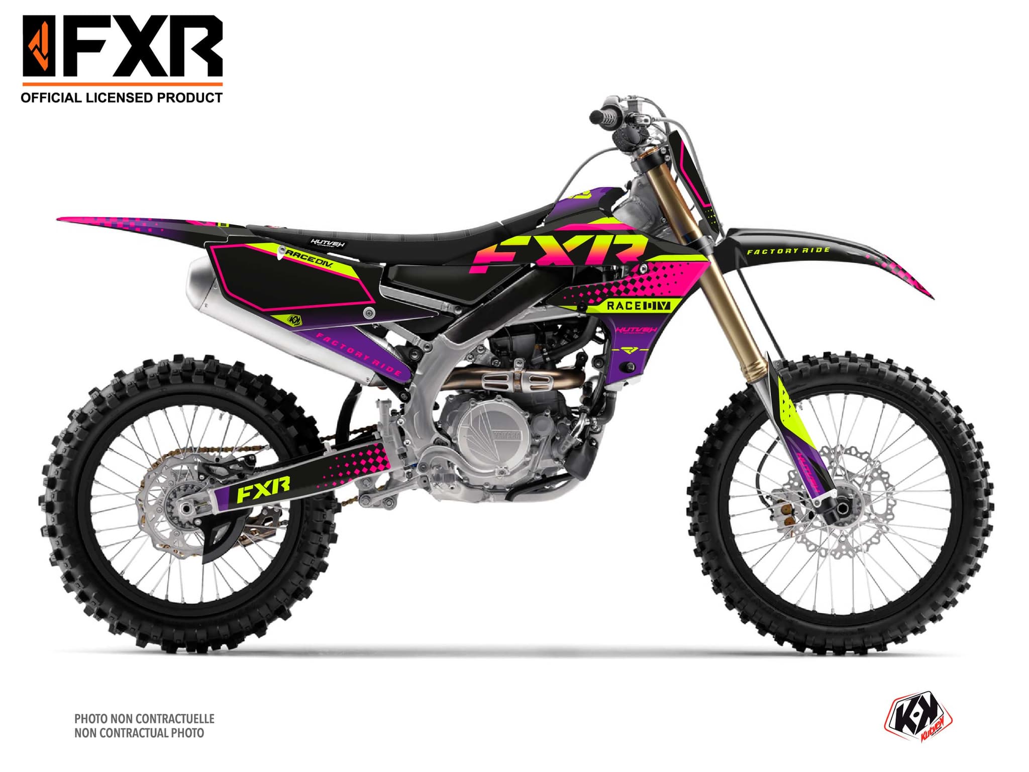kit graphique motocross yamaha yz 450 f fxr n3 noir