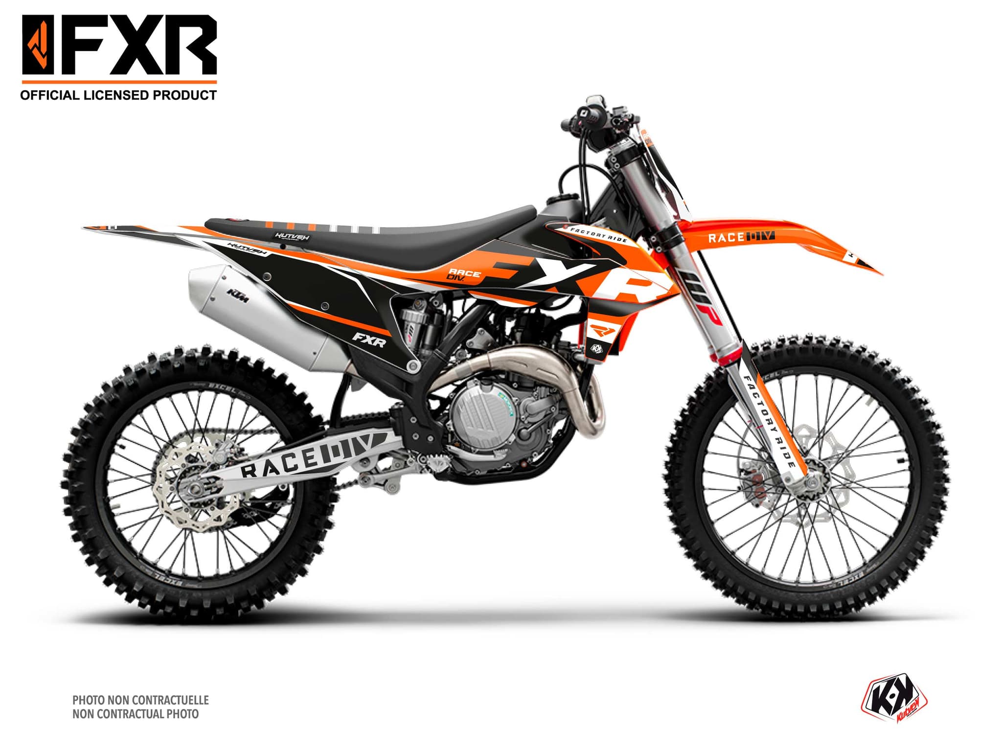 deko-set moto-cross ktm sx 150 fxr n4 orange