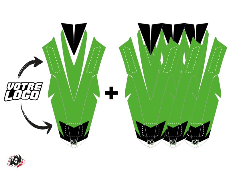 kit graphique garde-boue avant kawasaki kxf 2017-2020
