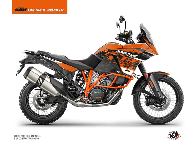 Kit graphique Moto Gear KTM 1090 Adventure R Orange